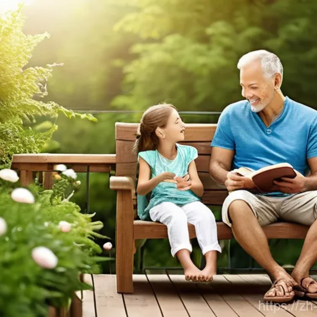 데크재 종류 및 가격 - **A serene family moment on a natural wood deck.**
* **Prompt:** A cozy and inviting outdoor w...