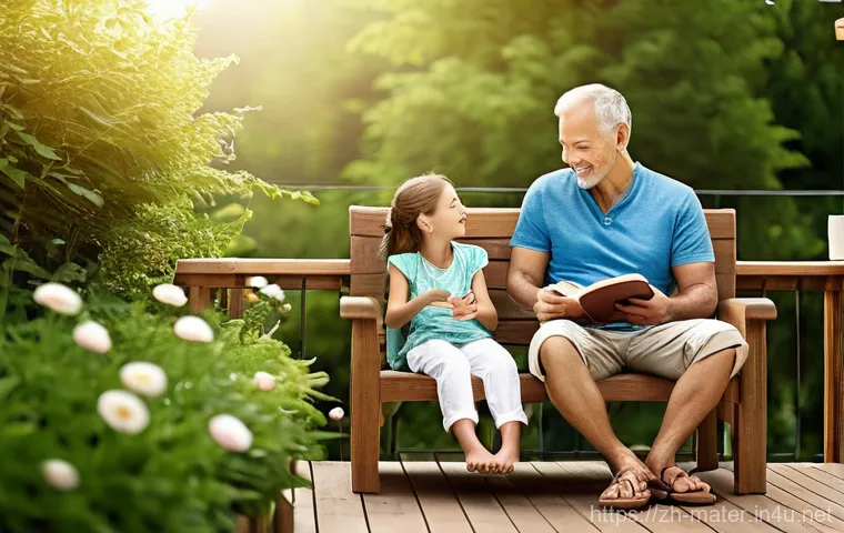데크재 종류 및 가격 - **A serene family moment on a natural wood deck.**
    *   **Prompt:** A cozy and inviting outdoor w...