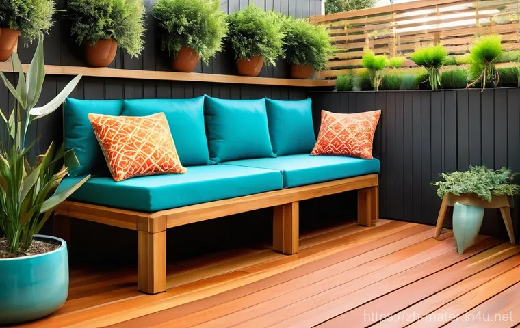 데크재 종류 및 가격 - **A modern and low-maintenance WPC deck gathering.**
    *   **Prompt:** A stylish, contemporary out...